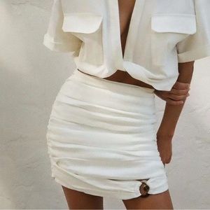 Zara ruched skirt
